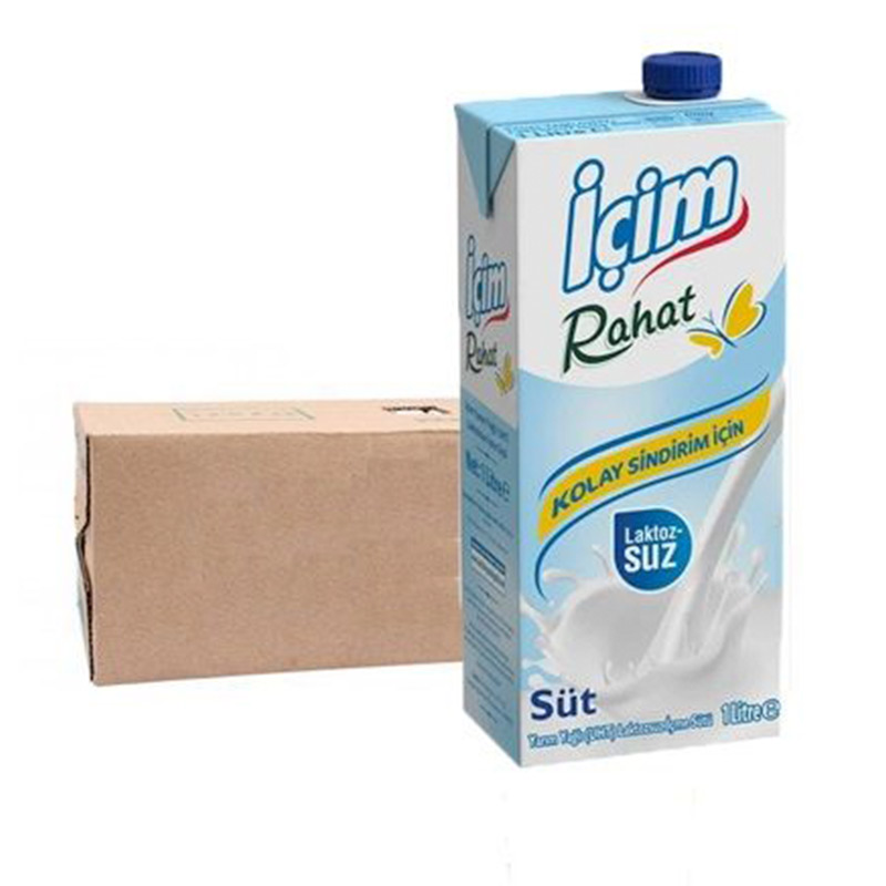 İçim Rahat Laktozsuz Süt 1 L (12 Adet) resmi