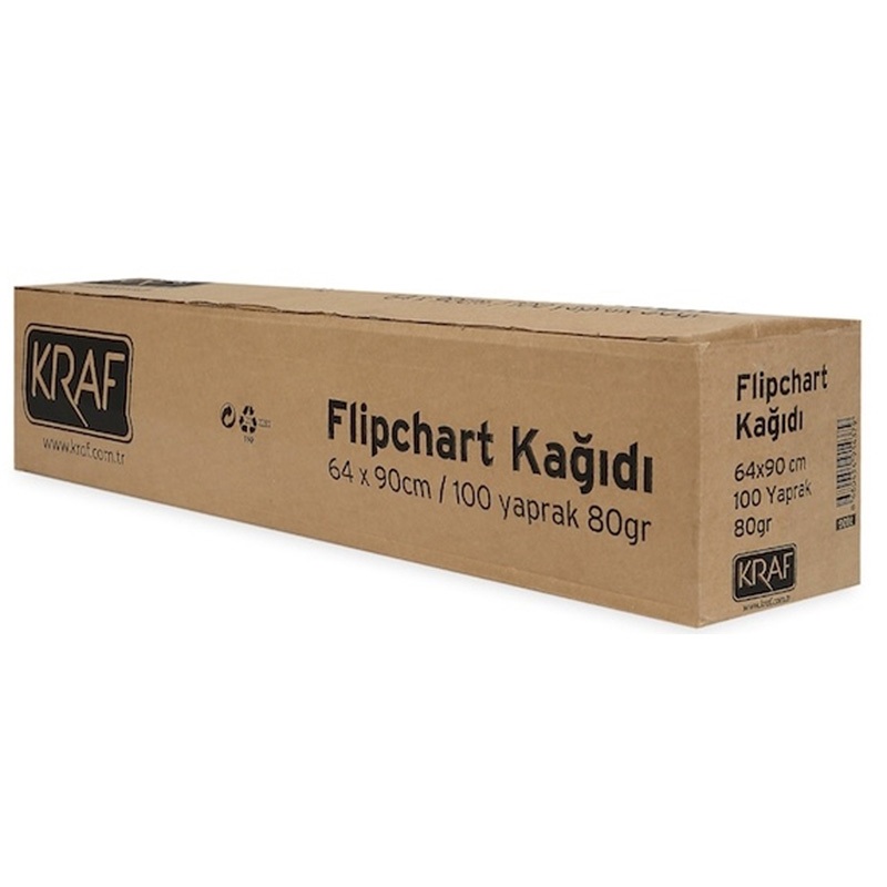Kraf 702G Flipchart Kağıdı Rulo 64x90 cm 100 Yaprak resmi