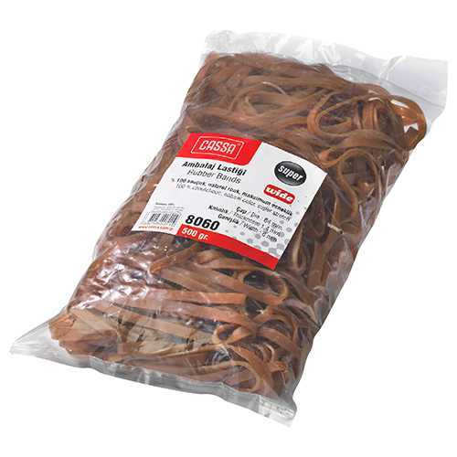 Cassa 8060 Geniş Ambalaj Lastiği %100 Kauçuk 500 gr