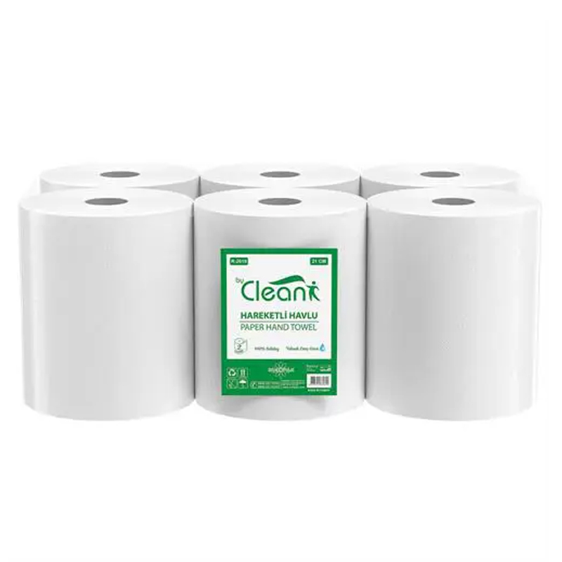 Rulopak By Clean Hareketli Kağıt Havlu Çift Katlı 21 cm x 58 m 6lı 300109 resmi