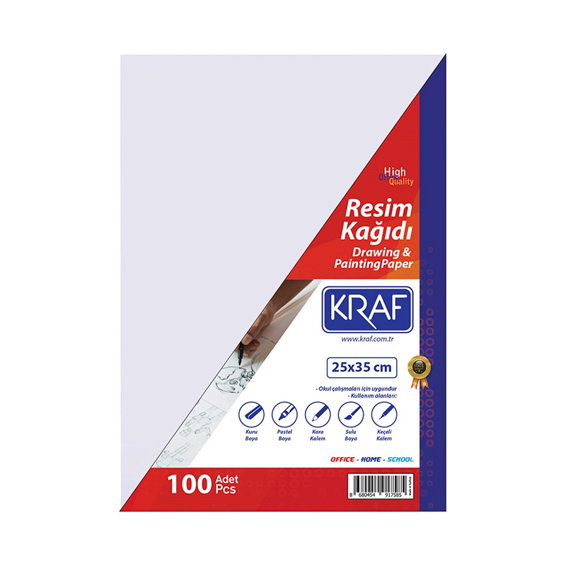 Kraf Resim Kağıdı 25x35 cm 100'lü resmi