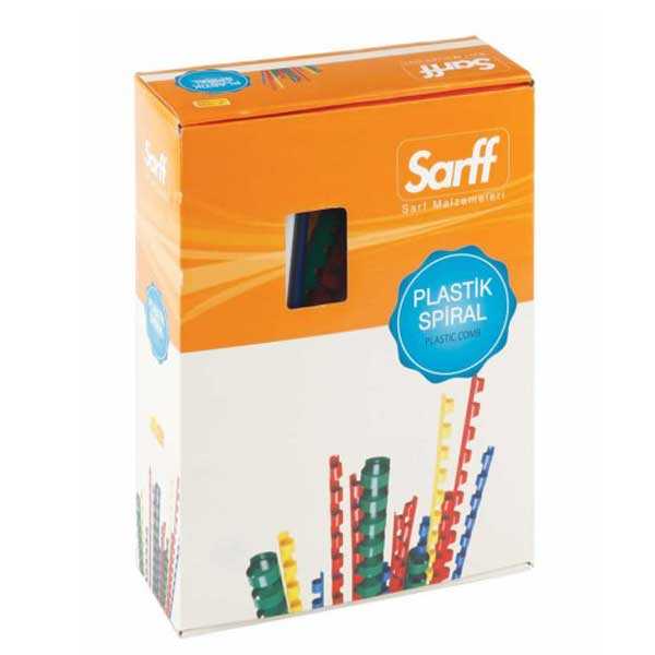 Sarff Plastik Spiral Beyaz Delux 12 mm 100'lü