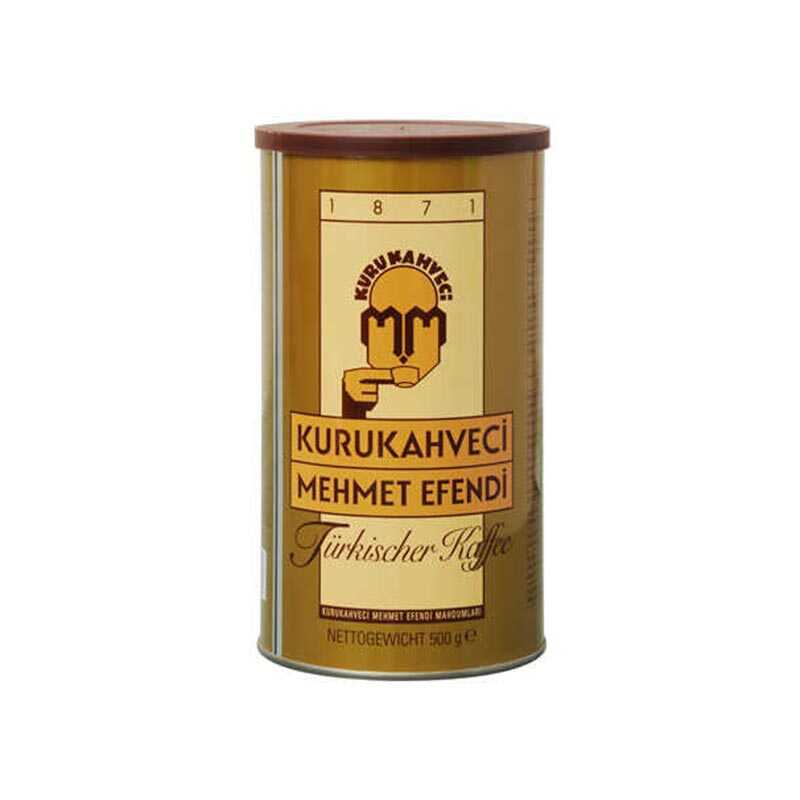 Kurukahveci Mehmet Efendi Türk Kahvesi Teneke Kutu 500 gr