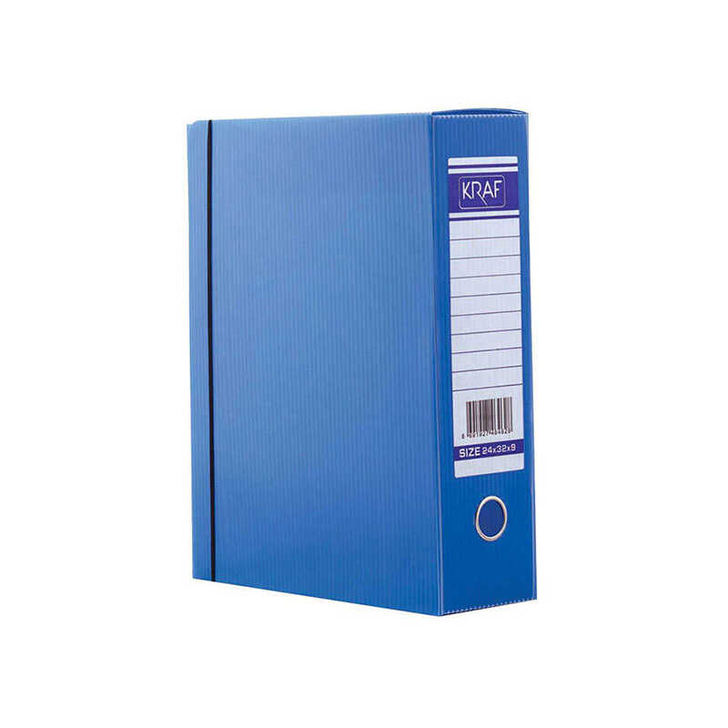 Kraf 875G Proje Arşiv Kutusu Geniş 24x32x9 cm - Mavi