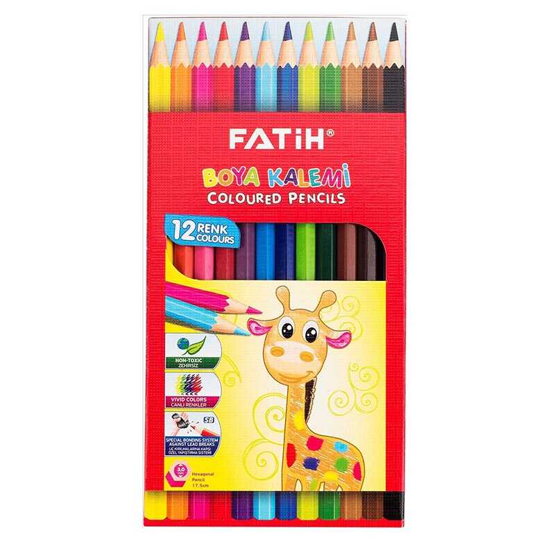 Fatih Kuru Boya Tam Boy 12 Renk
