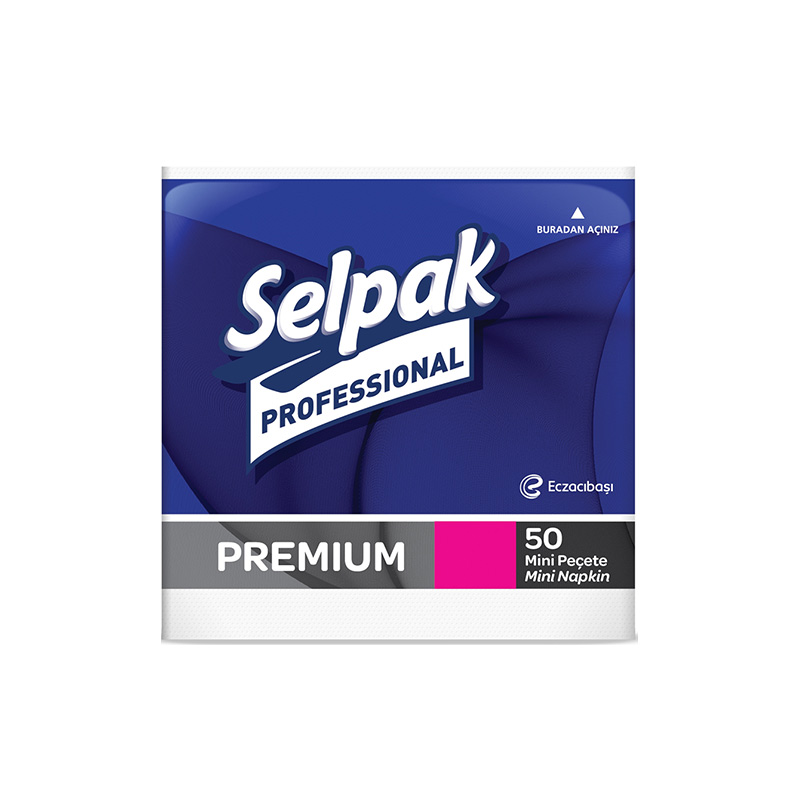 Selpak Professional Mini Peçete 2 Katlı 24 x 24 cm 50'li 9681104 resmi
