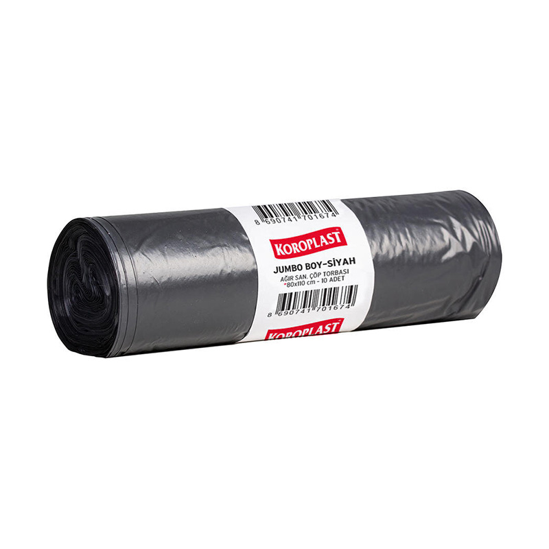 Koroplast Jumbo Çöp Torbası Ağır Sanayi 80 x 110 cm 800 gr 10 Adet resmi