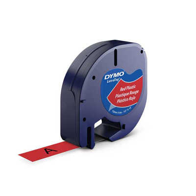 Dymo Şerit Let. Plastik Kırmızı 12 mm X 4 m 721630 59424