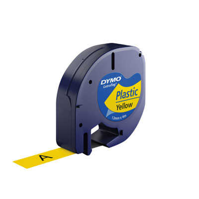 Dymo Şerit Let. Plastik Sarı 12 mm X 4 m 721620 59423