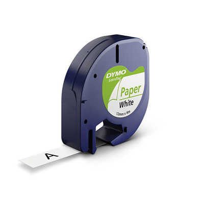 Dymo Şerit Let. Kağıt Beyaz 12 mm X 4 m 721510 59421