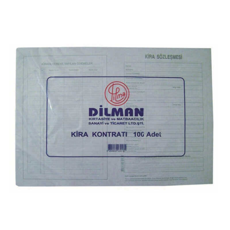 Dilman Kira Kontratı 100'lü