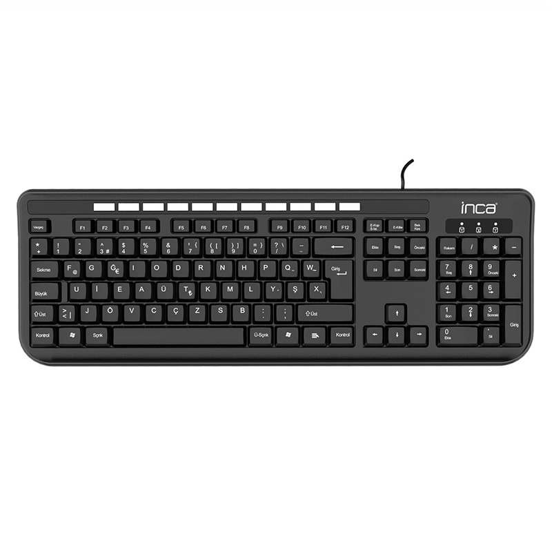 Inca IK-274FU Soft Touch Kablolu F Klavye - Siyah resmi