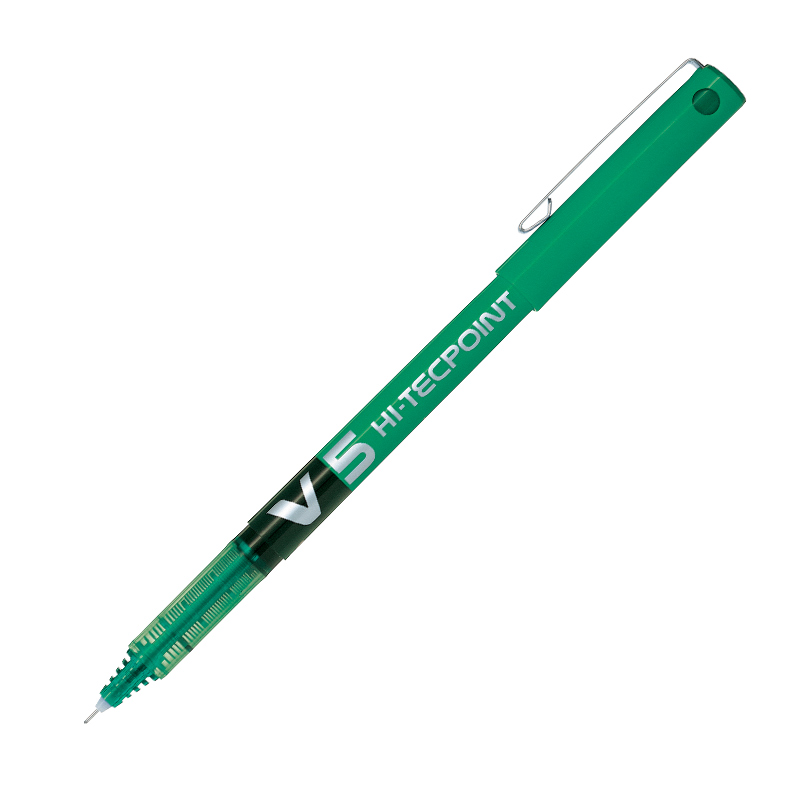 Pilot V5 Hi-Tecpoint İğne Uçlu Roller Kalem 0.5 mm - Yeşil resmi
