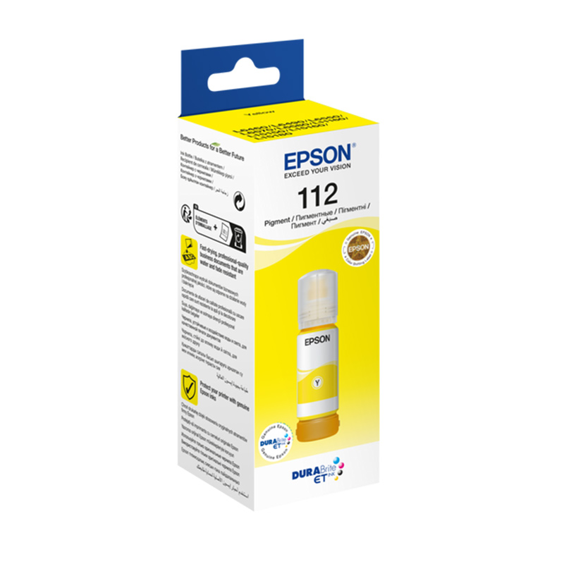 Epson 112 C13T06C44A Orijinal Şişe Mürekkep Sarı  resmi