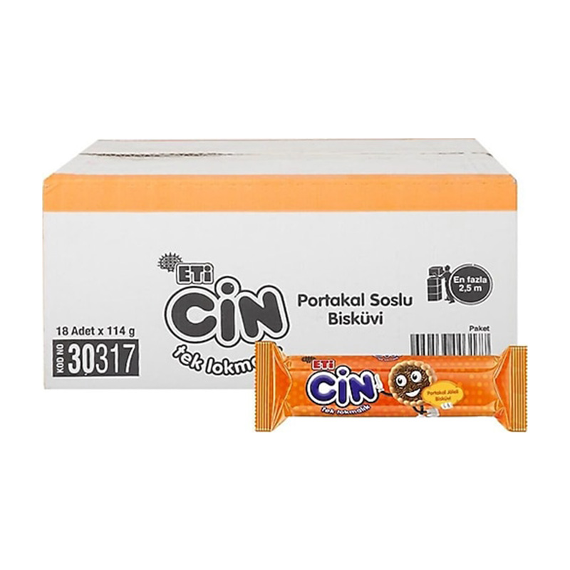 Eti Cin Portakallı Tek Lokmalık 114 gr (18 Adet) resmi
