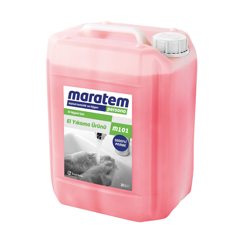 Maratem M101 Sıvı El Sabunu Sedefli Pembe 20 lt resmi
