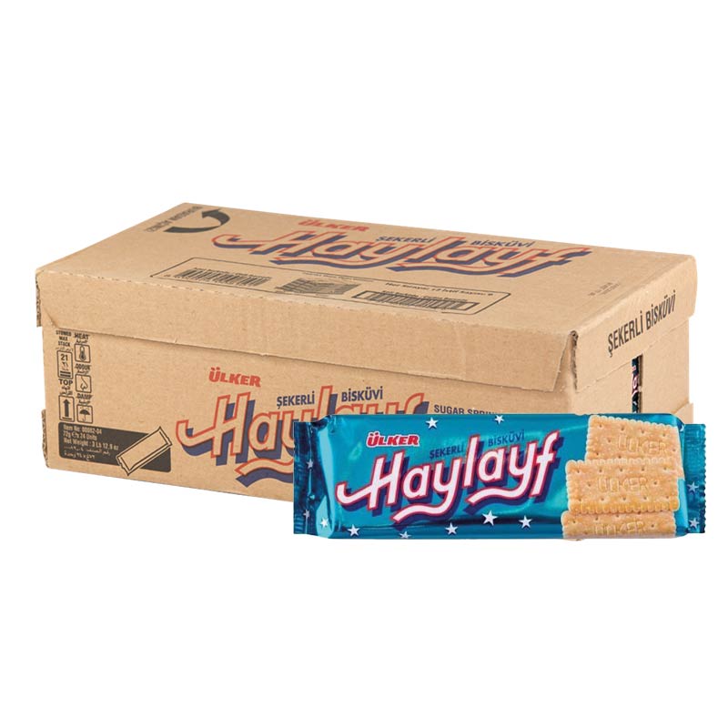 Ülker Haylayf Şekerli Bisküvi 64 Gr (24 Adet) resmi