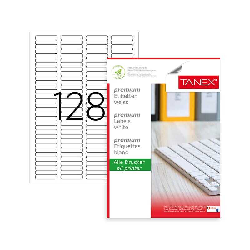 Tanex Lazer Etiket Tw-2096 43.2 X 8.5 mm
