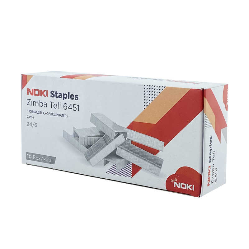 Noki 6451 Zımba Teli No:24/6 1000 Adet Beyaz (10 Adet) resmi