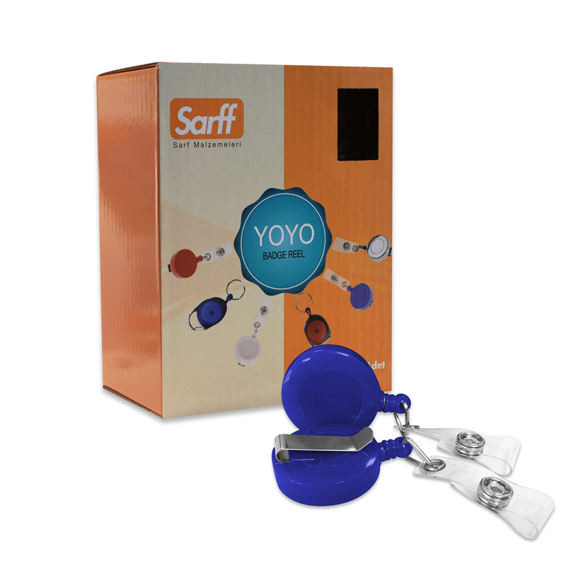 Sarff Yoyo Yuvarlak Kancalı Eko Mavi 15311049 (25 Adet) resmi