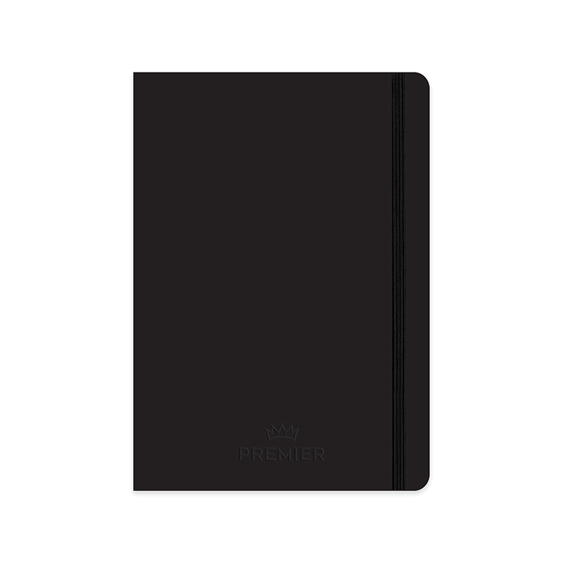 Keskin Color Premier Ciltli Defter 17 x 24 cm 96 Yaprak Kareli Siyah resmi