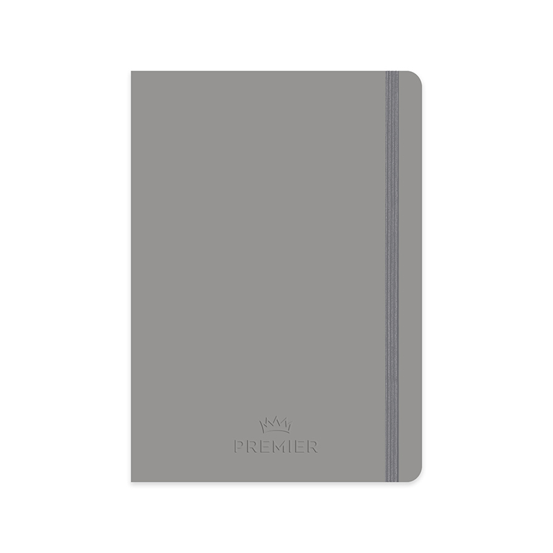 Keskin Color Premier Ciltli Defter 17 x 24 cm 96 Yaprak Kareli Gri resmi