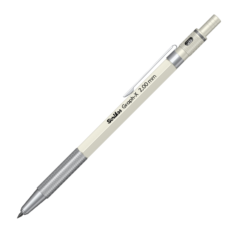 Scrikss Graph-X Versatil Uçlu Kalem Metal 2.0 mm - Beyaz resmi