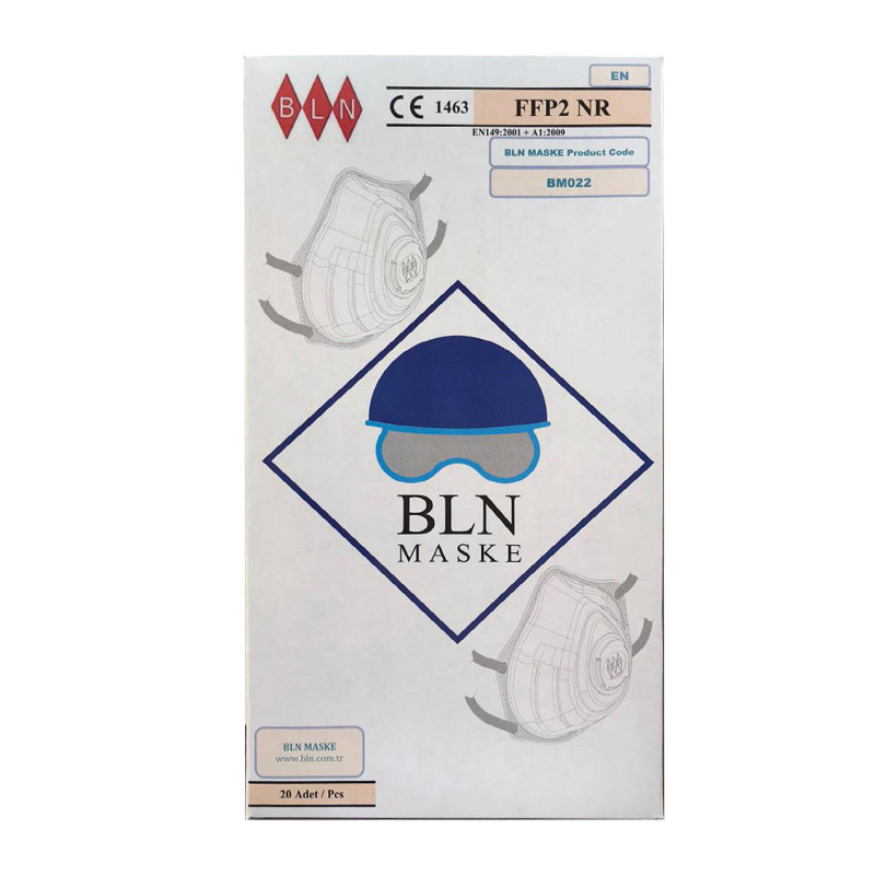 BLN Toz Maskesi Ventilli FFP2 (20 Adet) resmi