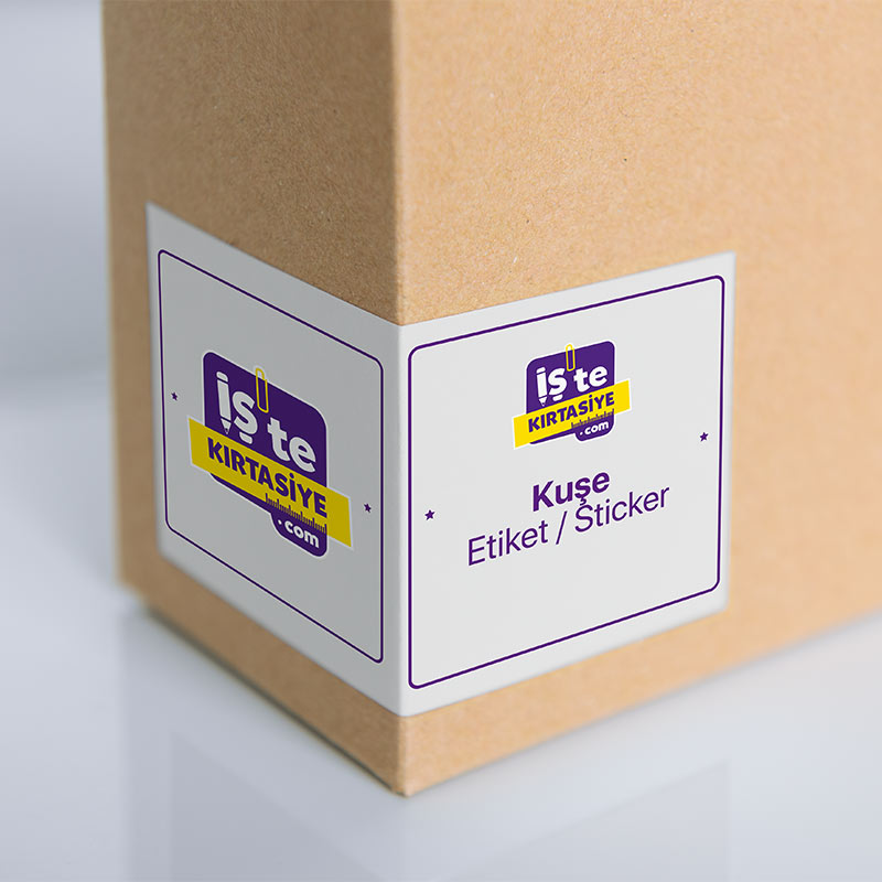 Kuşe Sticker Etiket - Büyük Boyutlar resmi