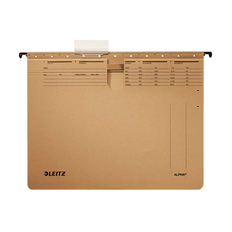 Leitz L-1914 Alpha Telli Askılı Dosya A4 Kahverengi