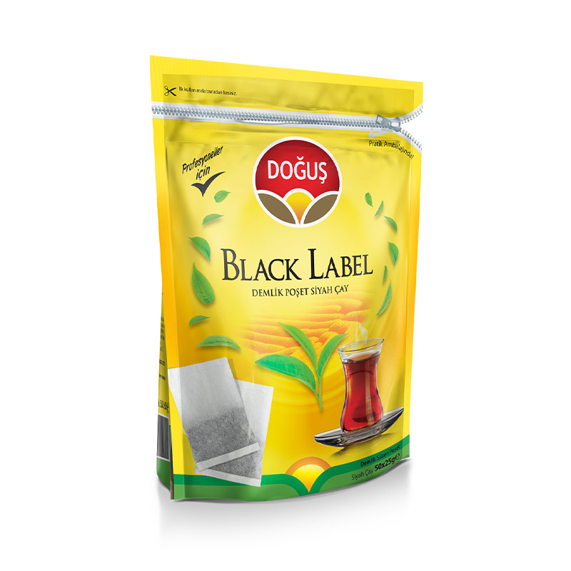 Doğuş Black Label Demlik Poşet Çay Bergamotlu 25 gr 50 Adet resmi