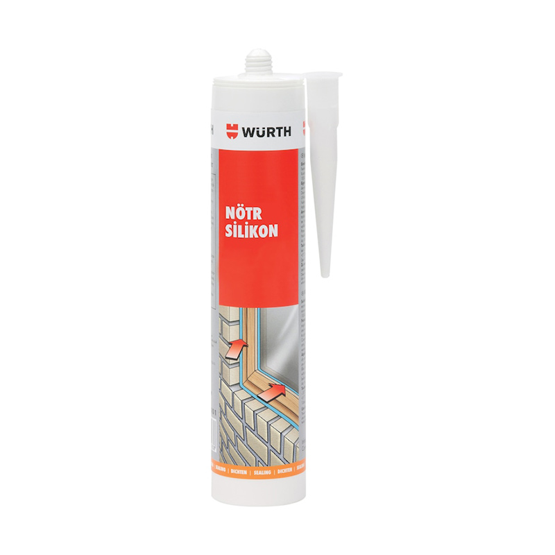 Würth Genel Amaçlı Silikon Asetat 310 ml Siyah resmi