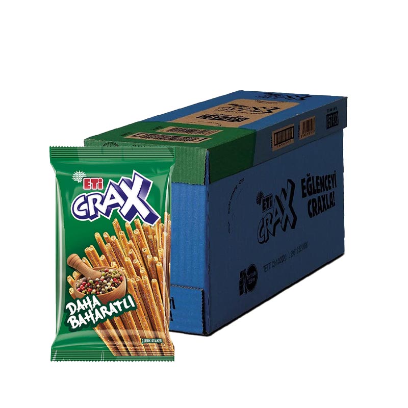 Eti Crax Çubuk Kraker Baharatlı 50 gr (20 Adet) resmi