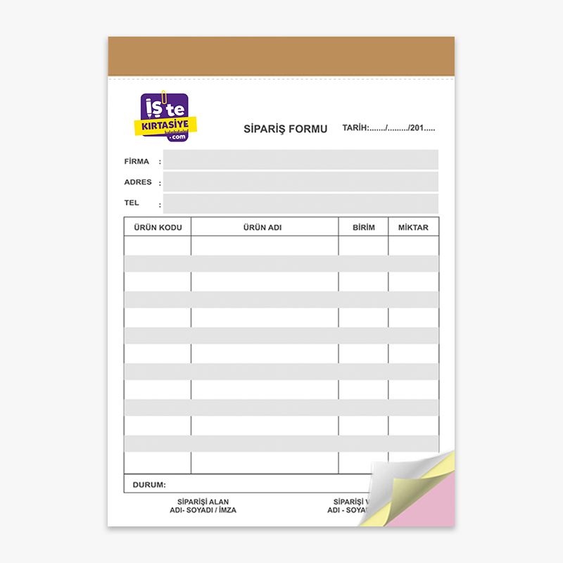 Sipariş Formu resmi
