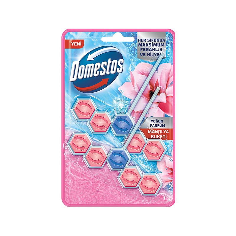 Domestos 5li Güç Klozet Bloğu Manolya 2 Adet resmi