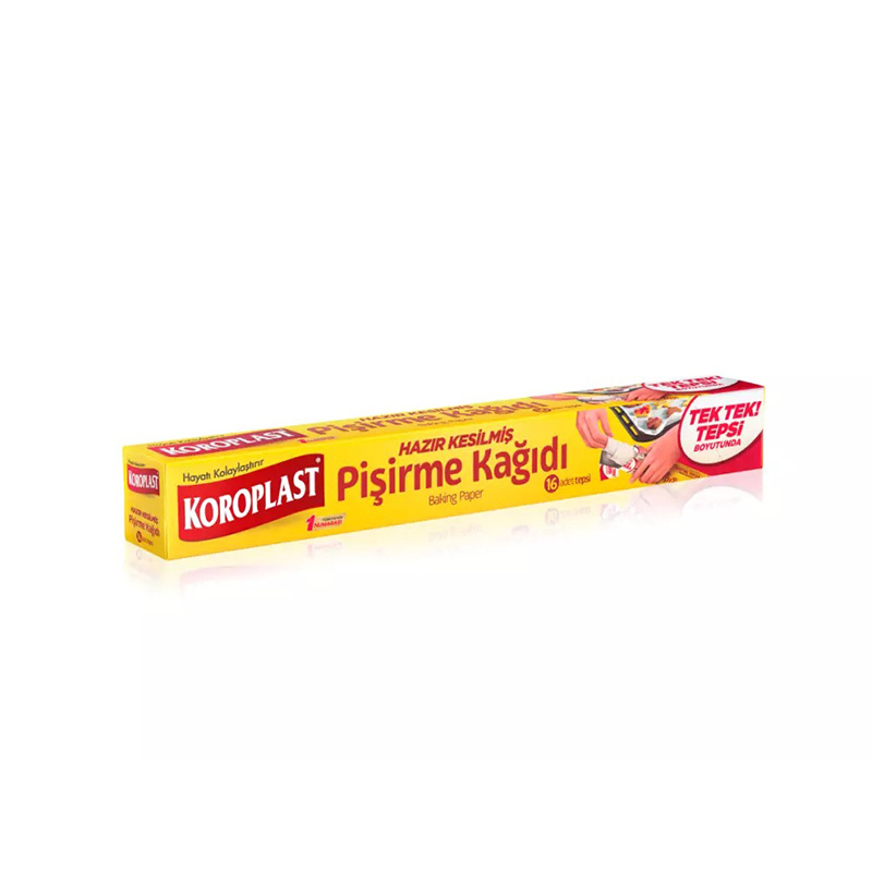 Koroplast Pişirme Kağıdı Hazır Keslmiş 37 cm x 42 cm 16'lı Paket resmi