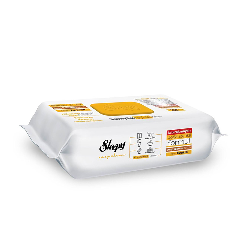 Sleepy Easy Clean Arap Sabunu Katkılı Yüzey Temizlik Havlusu 100 Yaprak resmi