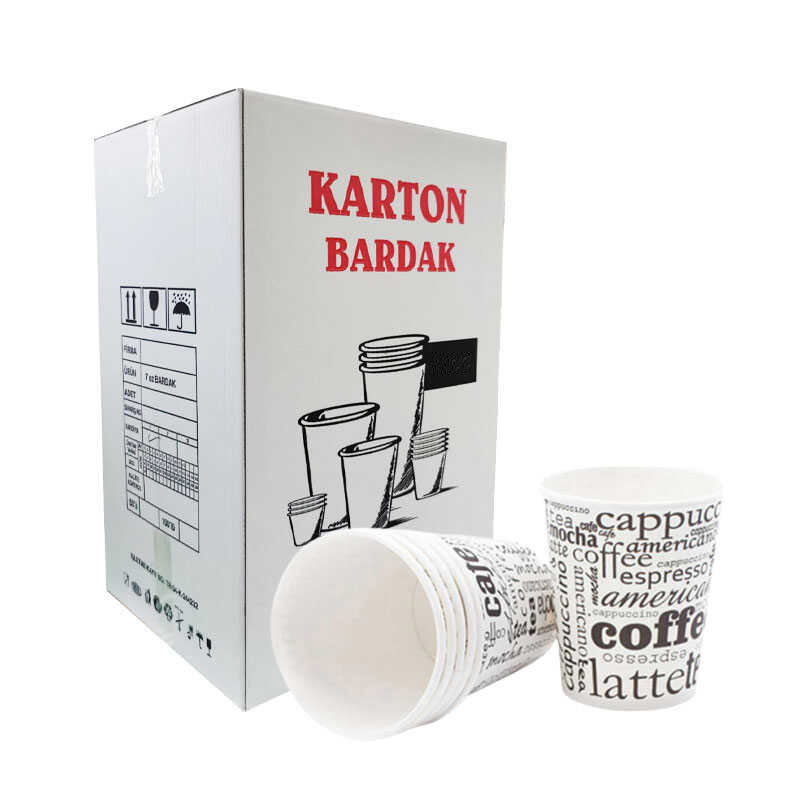 Taroks Karton Bardak 8 Oz 50'li Paket (40 Adet) resmi