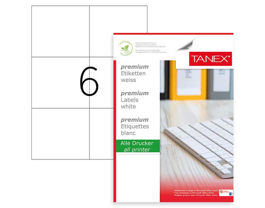 Tanex Lazer Etiket Tw-2303 105 X 99 mm