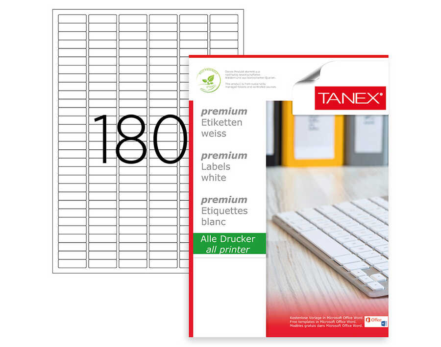Tanex Lazer Etiket Tw-2060 30 X 9 mm