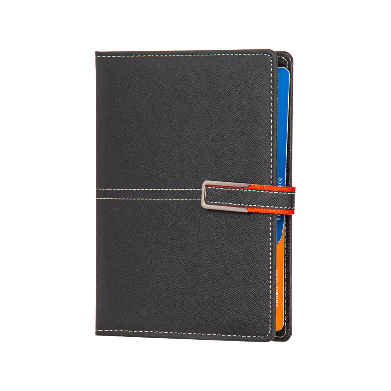İşte Kırtasiye Adana Organizer Termo Deri Ajanda 26,5 x 19 cm Siyah resmi