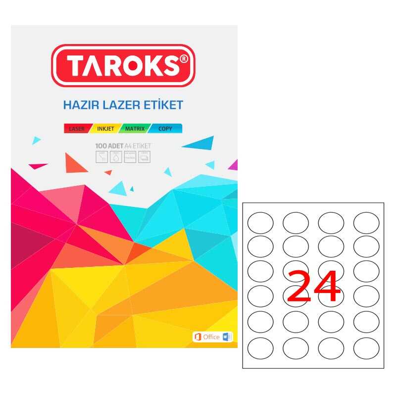 Taroks Lazer Etiket Ø 40 mm