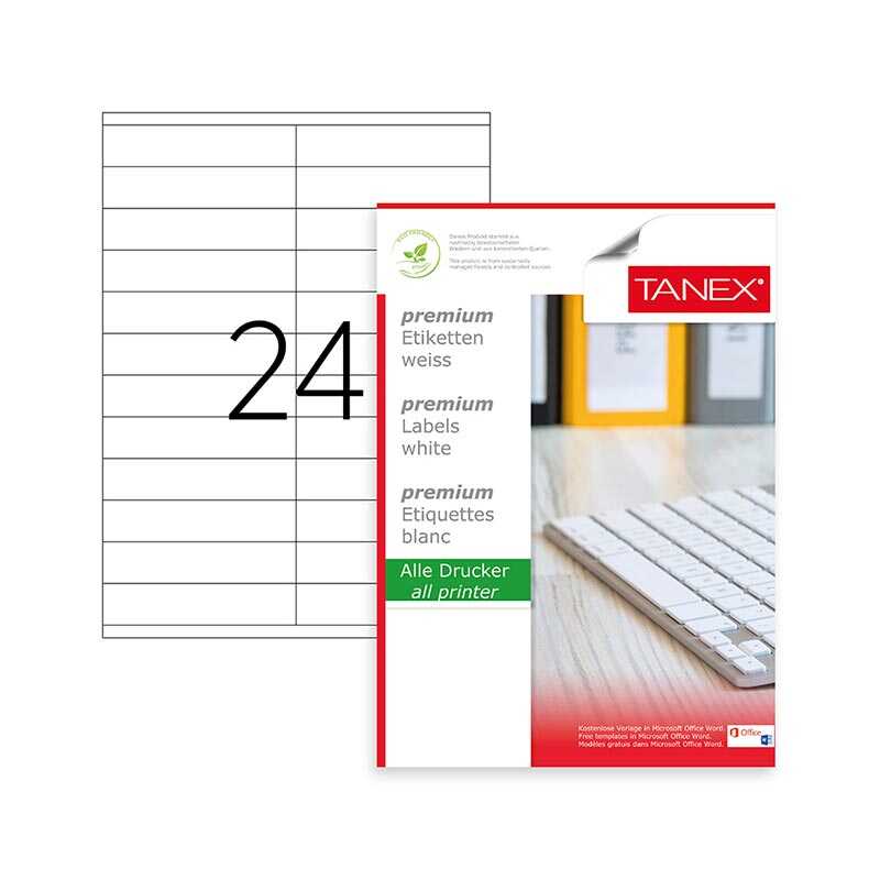 Tanex Lazer Etiket Tw-2224 105 X 23 mm