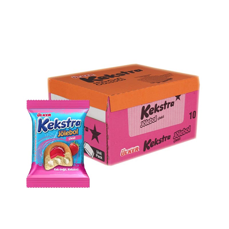 Ülker Kekstra Çilekli Kek 40 gr (24 Adet) resmi