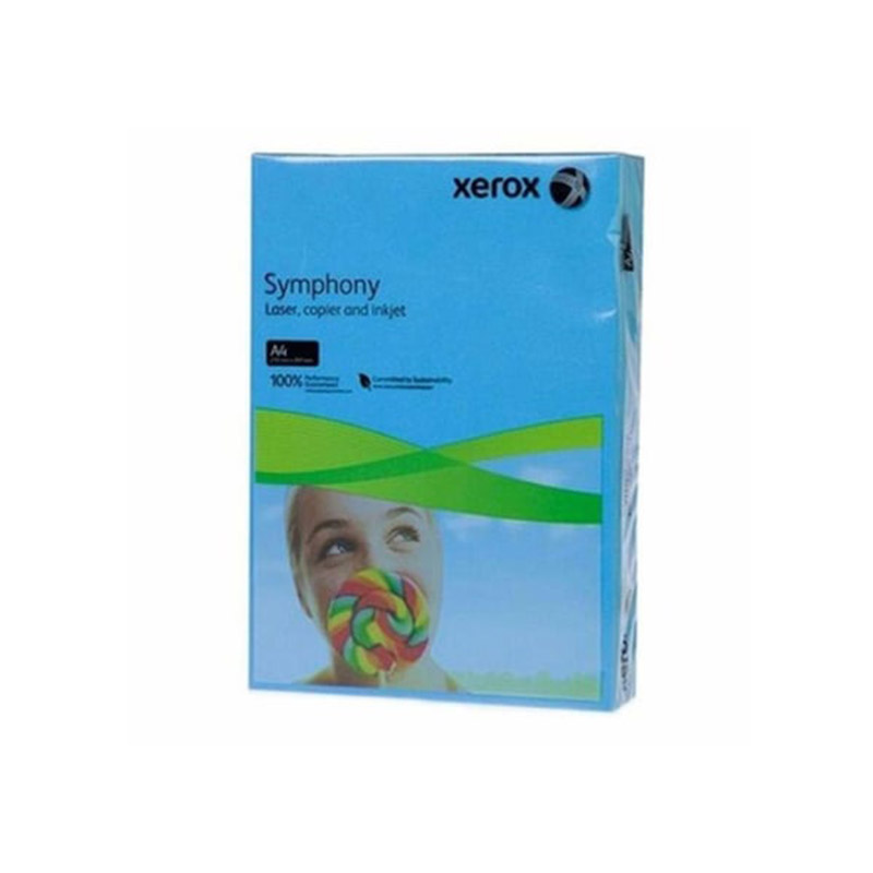 Xerox Symphony Renkli Fotokopi Kağıdı A4 80 gr 500 Adet -K. Mavi resmi