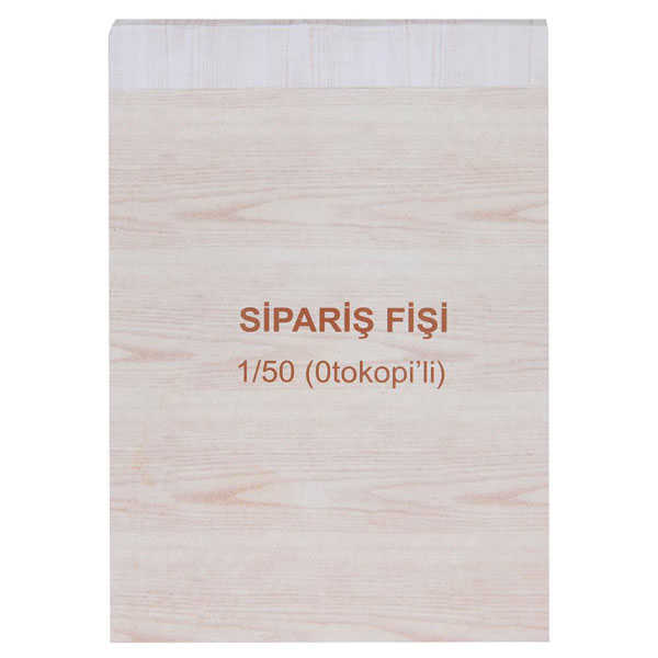 Dilman Sipariş Fişi 1/50 Otokopili 2 Nüsha