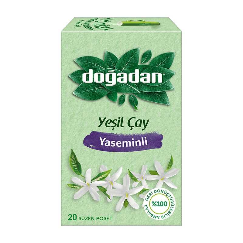 Doğadan Bitki Çayı Yeşil Çay Yasemin Karışımı 20'li Paket