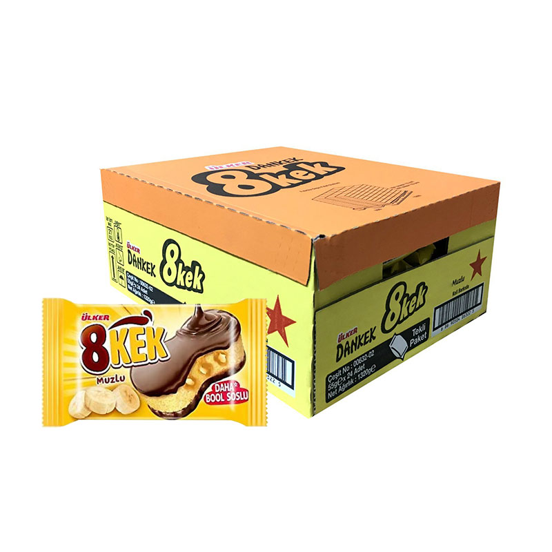 Ülker Dankek 8 Kek Muzlu Çikolatalı 55 gr (24 Adet) resmi