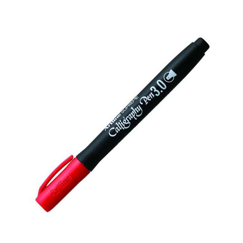 Artline 243 Supreme Kaligrafi Kalemi 3.0 mm Kırmızı resmi
