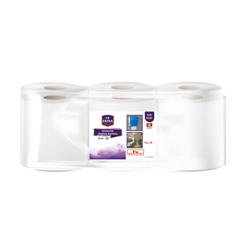 Extrasoft Hareketli Kağıt Havlu 21 cm x 42  m 2.5 kg 6'lı Paket resmi